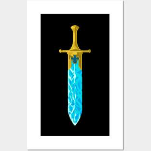 Minimalist Wizard Sword Posters and Art